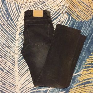 Madewell rail straight cords gray